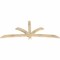 Ekena Millwork Davenport Rough Sawn Timber Gable Bracket, Douglas Fir, 84"W x 35"H x 2"D x 4"F, 10/12 Pitch GBW084X35X0204DAV00RDF - alternate 2